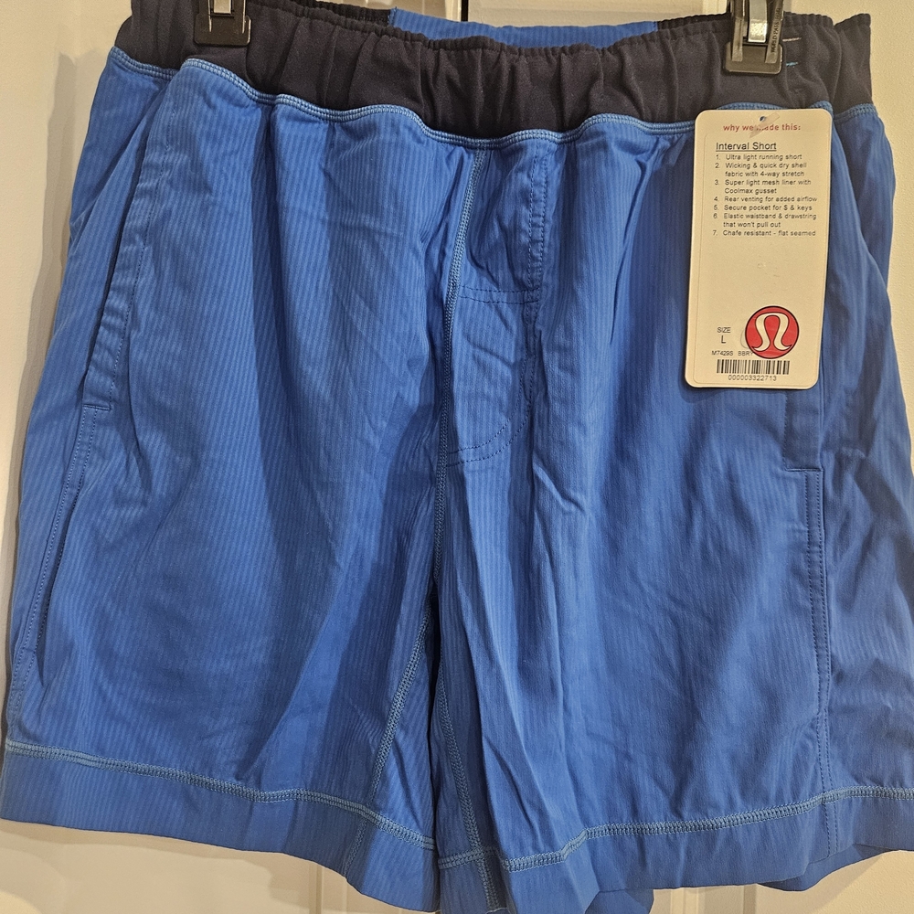 Lululemon Blue Athletic Shorts